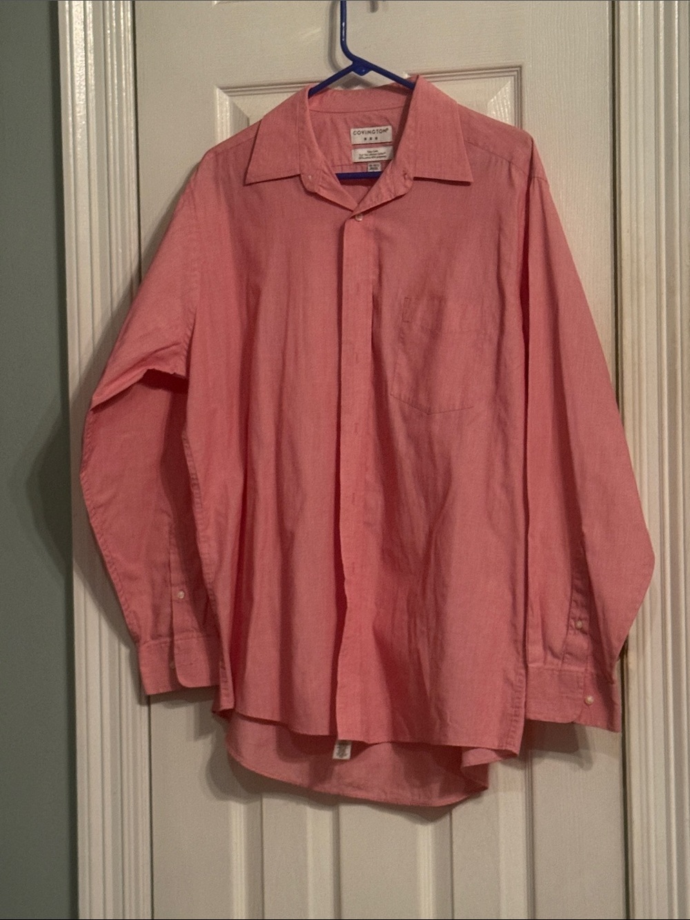 Covington Coral-Pink Long Sleeve Dress Shirt